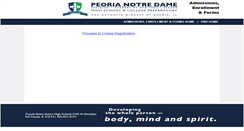 Desktop Screenshot of my.peorianotredame.com